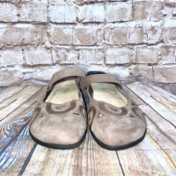 Naot Rongo Mary Jane Slingback Brown Leather Shoes Size 38 (7-7.5) - Picture 2 of 8